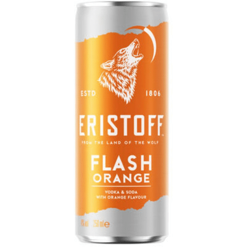 Eristoff Vodka Orange 25cl blik  5percent