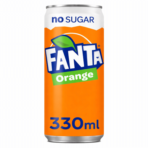 Fanta Zero Orange Sleek Cans 33cl