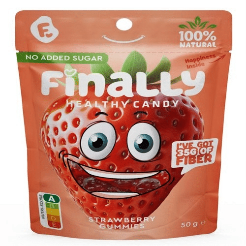 Finally Candy Aardbei 50 g
