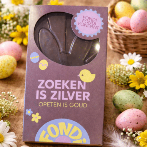 Fondi Chocolade Zoeken is Zilver (Fondant Chocolade) 80 g