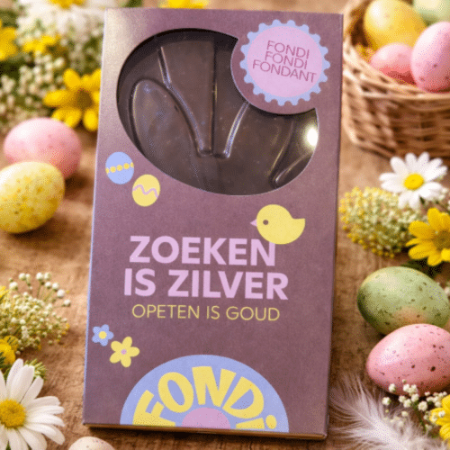 Fondi Chocolade Zoeken is Zilver (Fondant Chocolade) 80 g