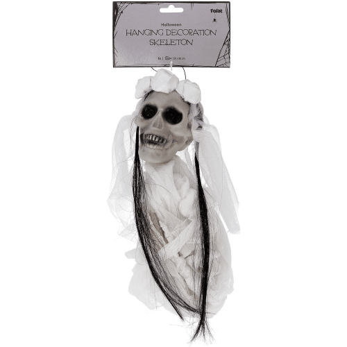 Hangdecoratie - Bruid Skelet - Halloween - 30 x 90 cm