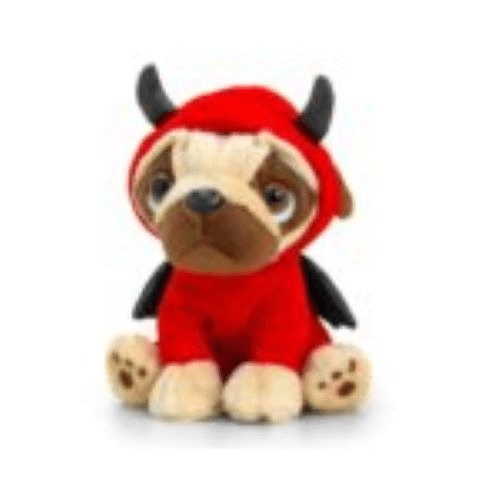 Knuffel Pugsley (mops)Valentines 14cm