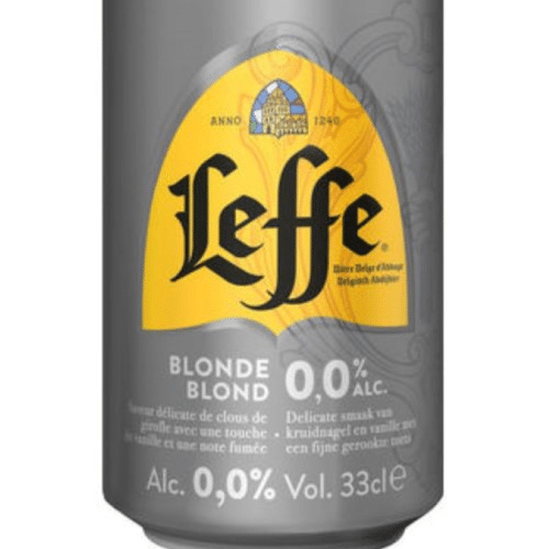 Leffe Blond 0 percent  Blik 33 cl