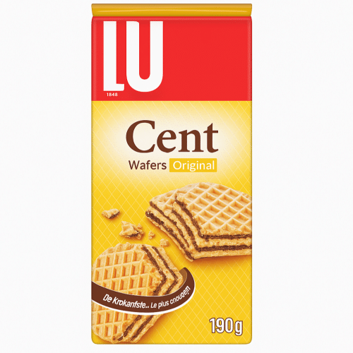 Lu Cent Wafers Chocolade Koeken 190g