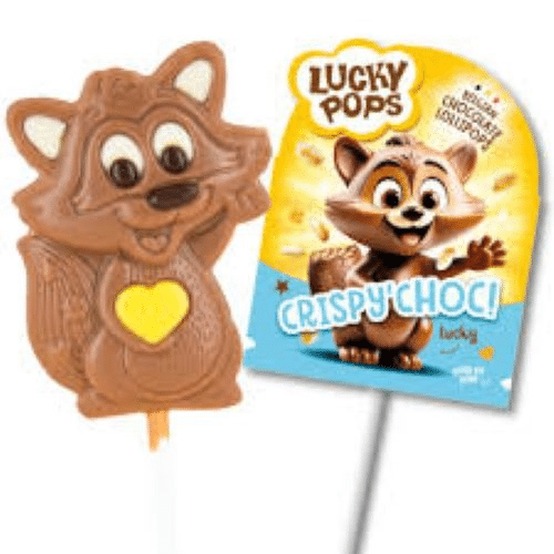 Lucky Pops Chocoladelolly Crispy Lucky 20 g