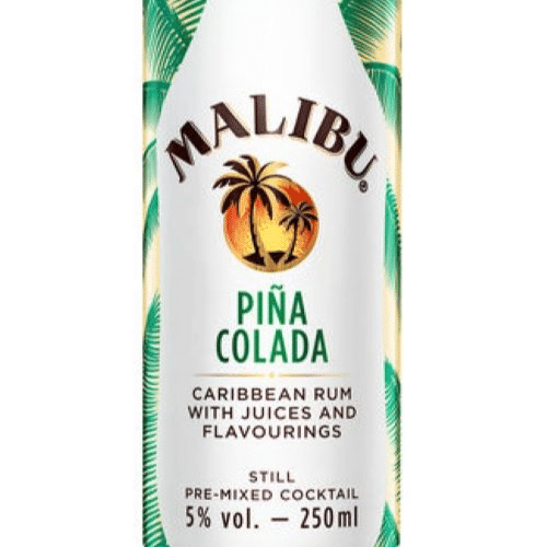 Malibu Pina Colada Premix 5 percent (Blik 25 cl)