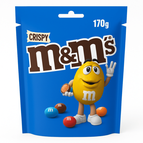 M&M s Crispy Pouch 170g