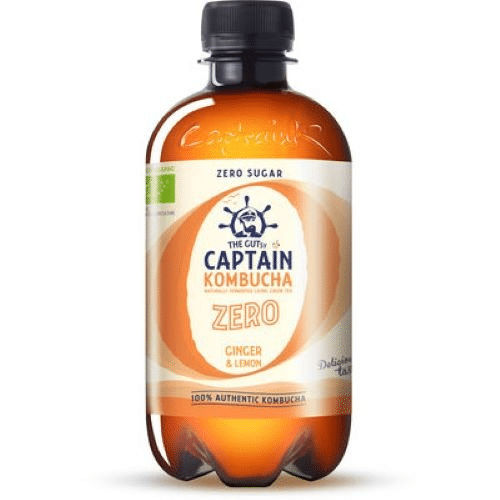 Captain Kombucha Zero Ginger Lemon Bio 40 cl
