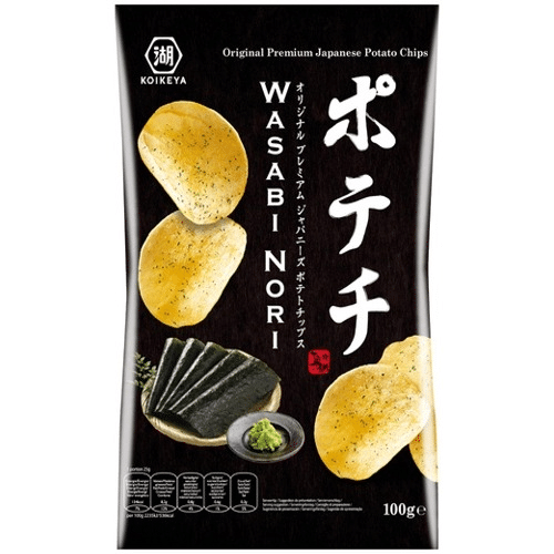 Koikeya Potechi Wasabi Nori-chips 100gr