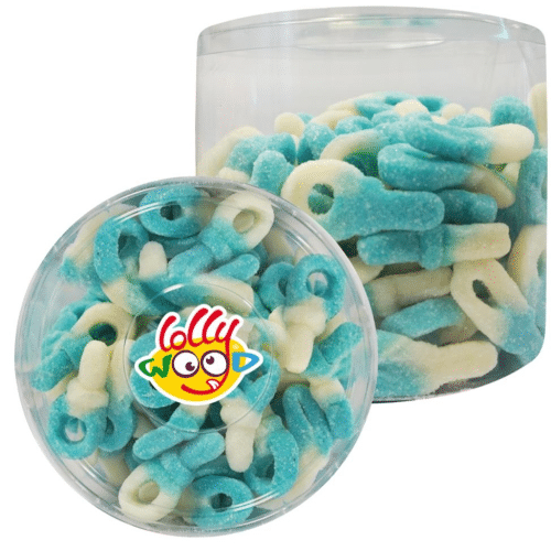 Gesuikerde Tutter Blauw/Wit 250gr