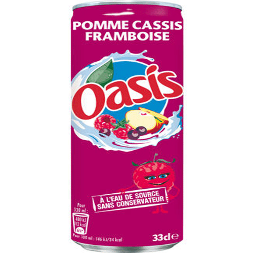 Oasis Appel  Zwarte Bes  Framboos 33 cl