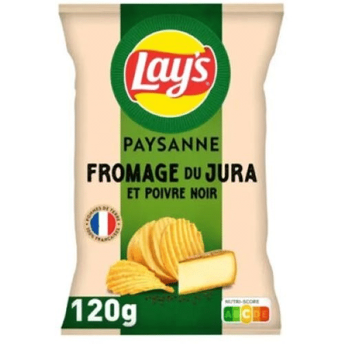 Lay S Paysanne Fromage Jura Poivre 120gr