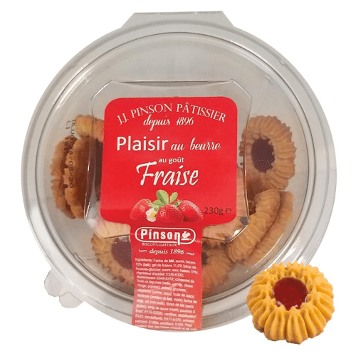 Pinson Plaisir Boter & Aardbeiengelei 230 g