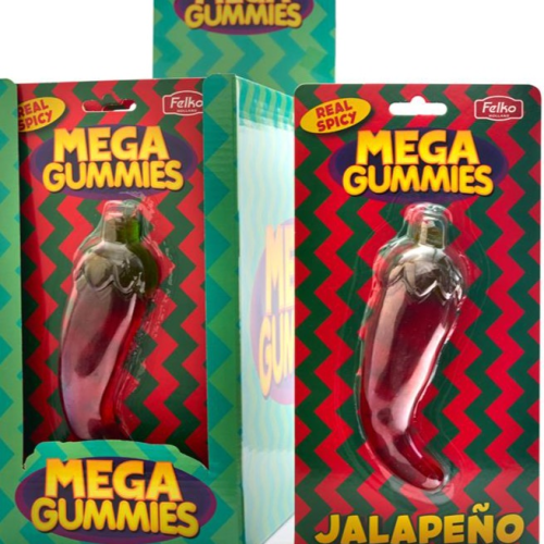 Promo  mega Gummies Jalapeno Pepper 120g