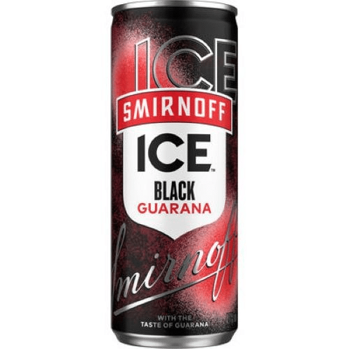 Smirnoff Ice Black Guarana 4,7 percent blik 25 cl