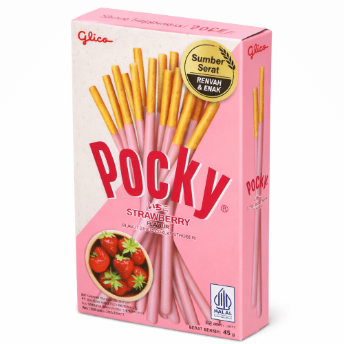 Glico Pocky Biscuit Stick Strawberry 45 g