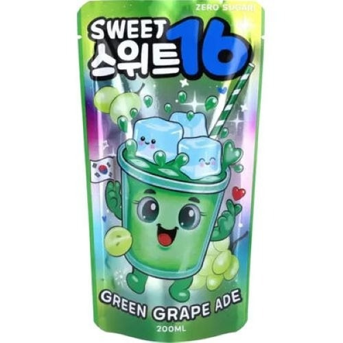 Sweet 16 Green Grape Ade Zero 20 cl