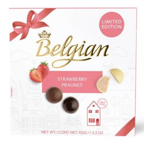 The Belgian Pralines Aardbei Giftbox  150 g