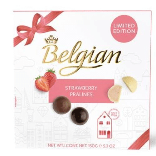 The Belgian Pralines Aardbei Giftbox 150 g