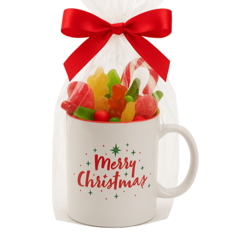 Theme Mug - Merry Christmas ( gevuld met snoep)
