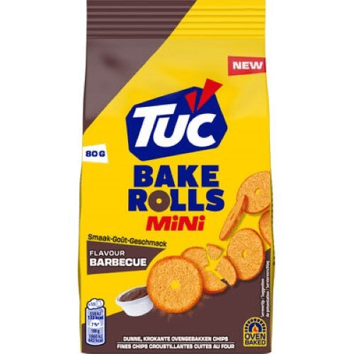 Tuc Mini Bake Rolls BBQ 80gr