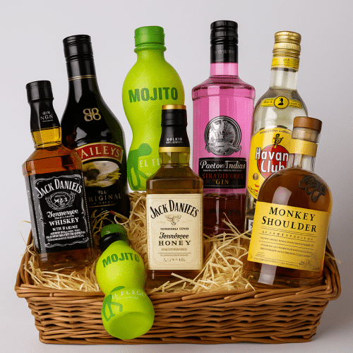Verrassingsmand met sterke drank