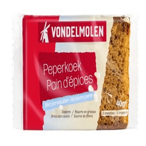Vondelmolen Peperkoek met Parelsuiker 40 gr