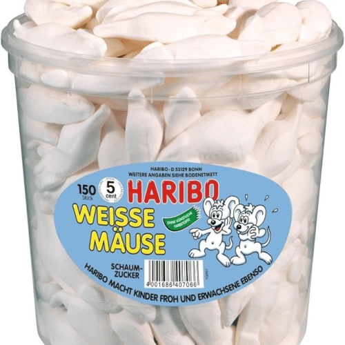 Haribo Silo Witte Muizen 1050 g