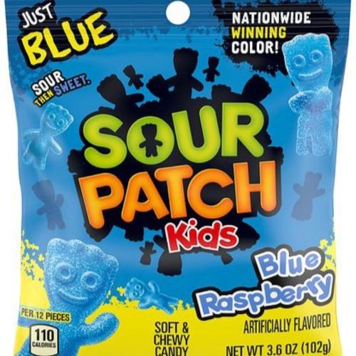 Sour Patchs Kids Blue Raspberrry 102gr