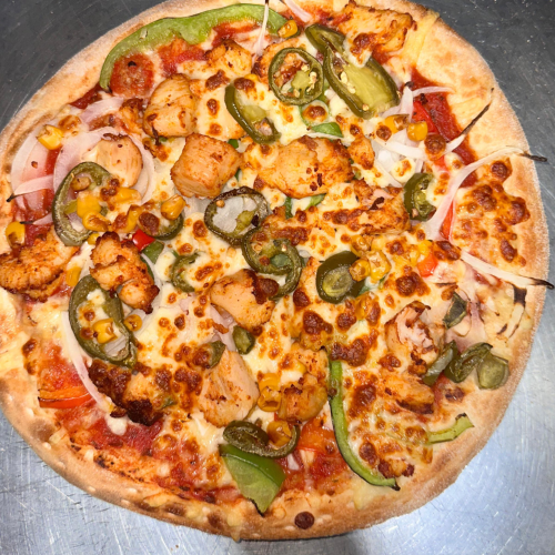 Pizza hot chicken