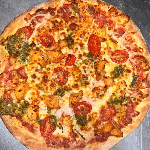Pizza pesto chicken
