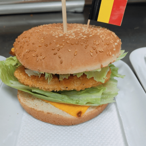 Chicken burger menu