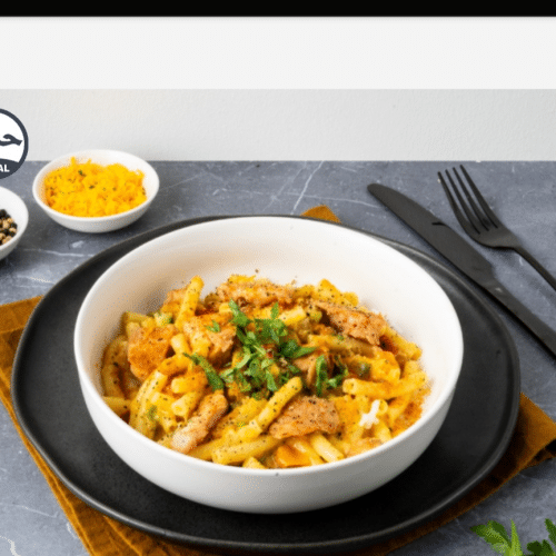 Pasta chicken bimushroom