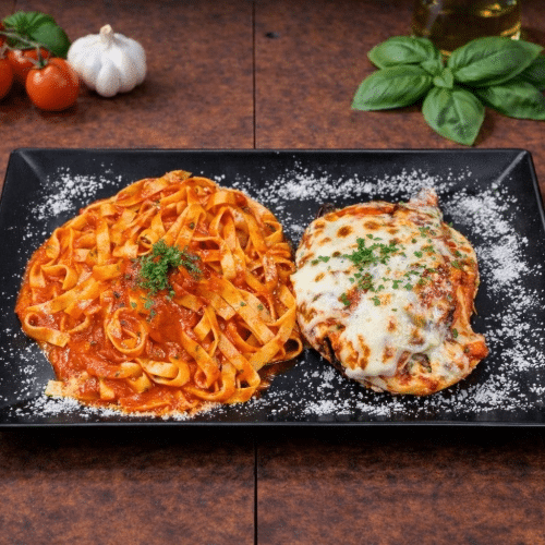 Escalope de poulet alla parmigiana