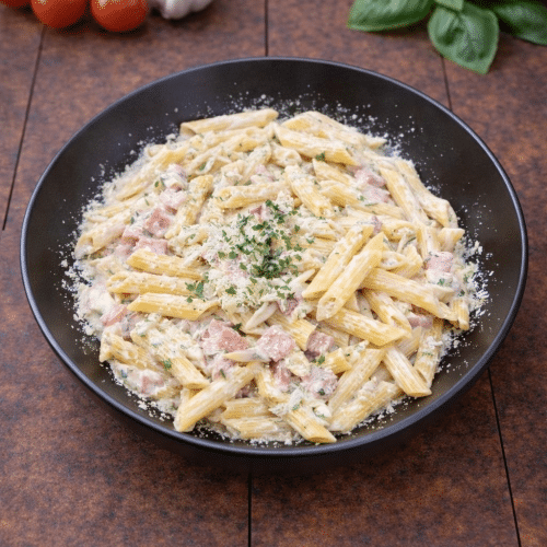 Pâtes crème jambon