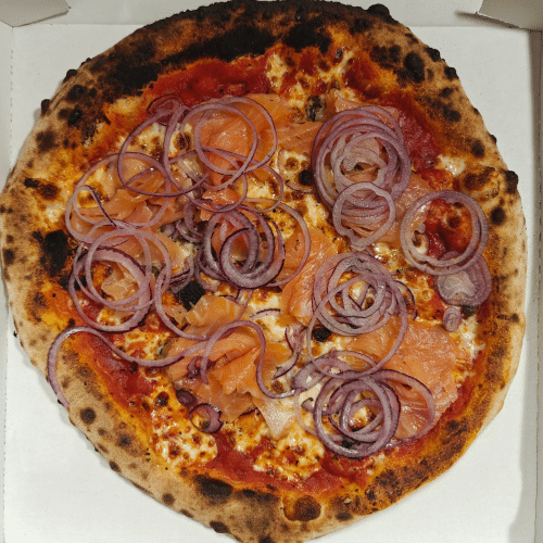 Pizza salmone