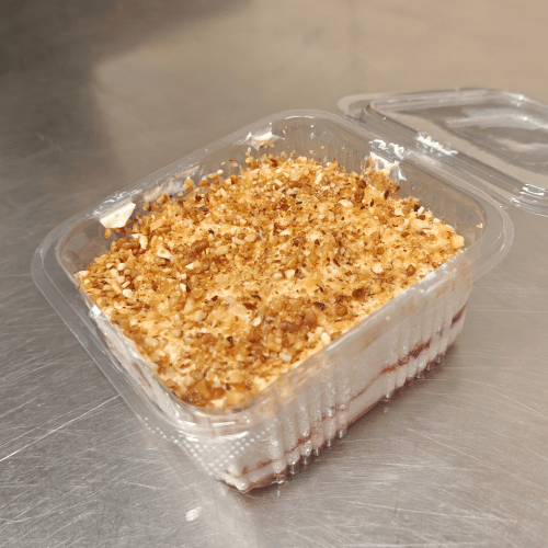 Tiramisu fraise petit beurre citronné et noisette