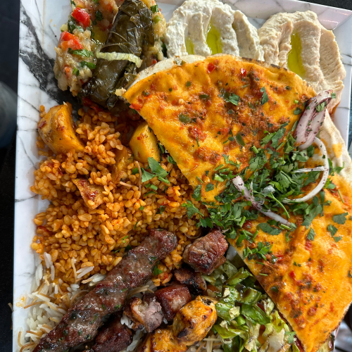 Assiette brochettes de poulet