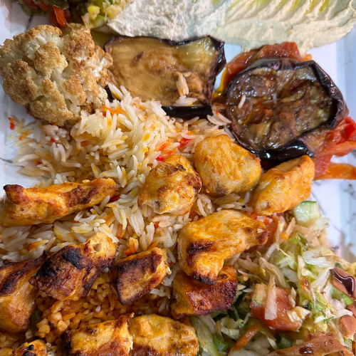 Assiette brochettes de viande