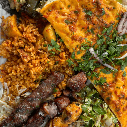 Assiette brochettes mixtes