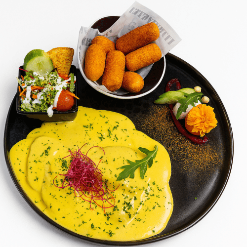 Schotel kip curry saus