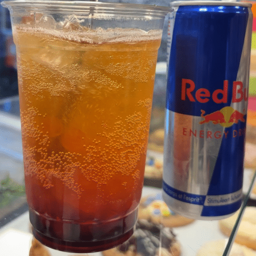 Bubble tea Redbull