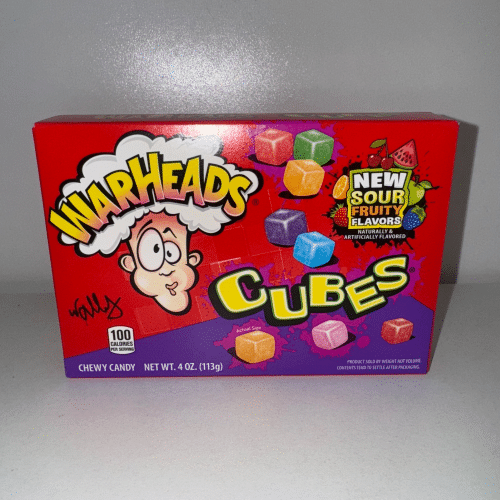 Warheads Rainbow Cubes