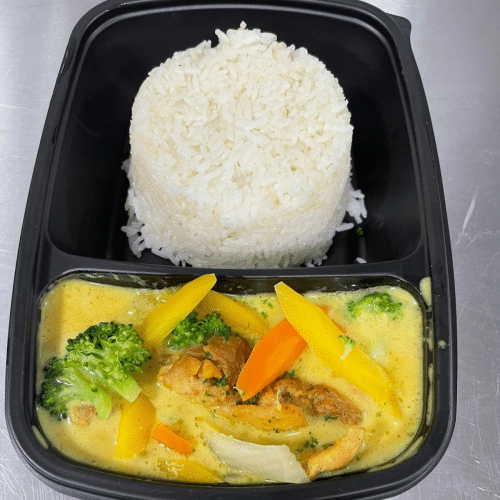 Poulet curry au lait de coco