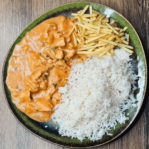 Braziliaanse stroganoff met kip