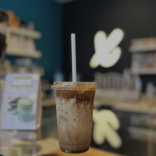 Ice hazelnut macchiato Large