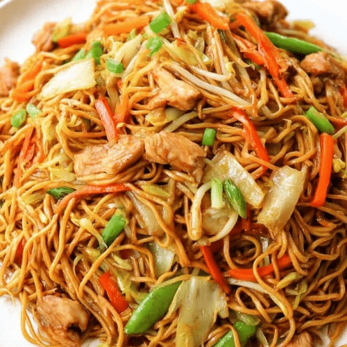 Nouilles sautées au poulet