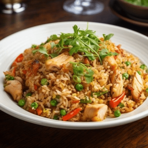Riz sauté au poulet