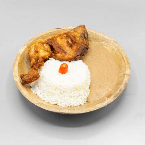 Bowl sauce arachide poulet